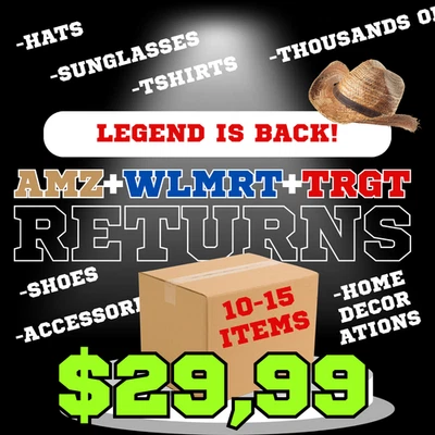 AMAZON, AMAZON RANDOMS, LOOT BOX, MYSTERY BOX, TREAURE CHEST, WALMART, TARGET, WHOLESALE 10-15 Piece Mystery Box | Amazon/Walmart/Target Returns | Mixed Surprise Gift