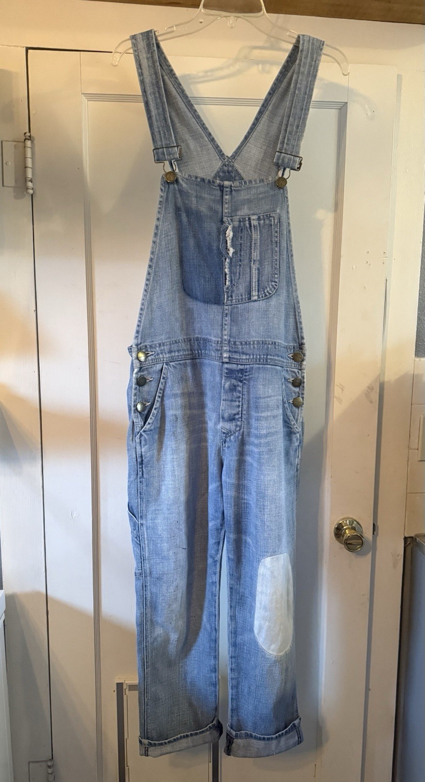 Current Elliott Workman Half Pocket Overalls Dist… - image 1