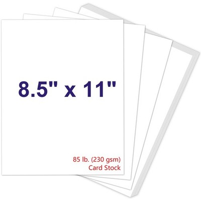 Joyberg 100P White Cardstock 8.5 x 11, 230gsm Cover 100P, white 