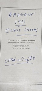 Vintage 1911 Amherst College Yearbook Class Book