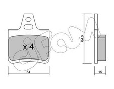 CIFAM Bremsbeläge Satz Hinten Bremsklötze für CITROËN Xantia Schrägheck (X1, X2)