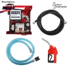 Transfer Pump 16GPM 110V Electric Diesel Oil Fuel w/Meter Manual Nozzle 13' Hose