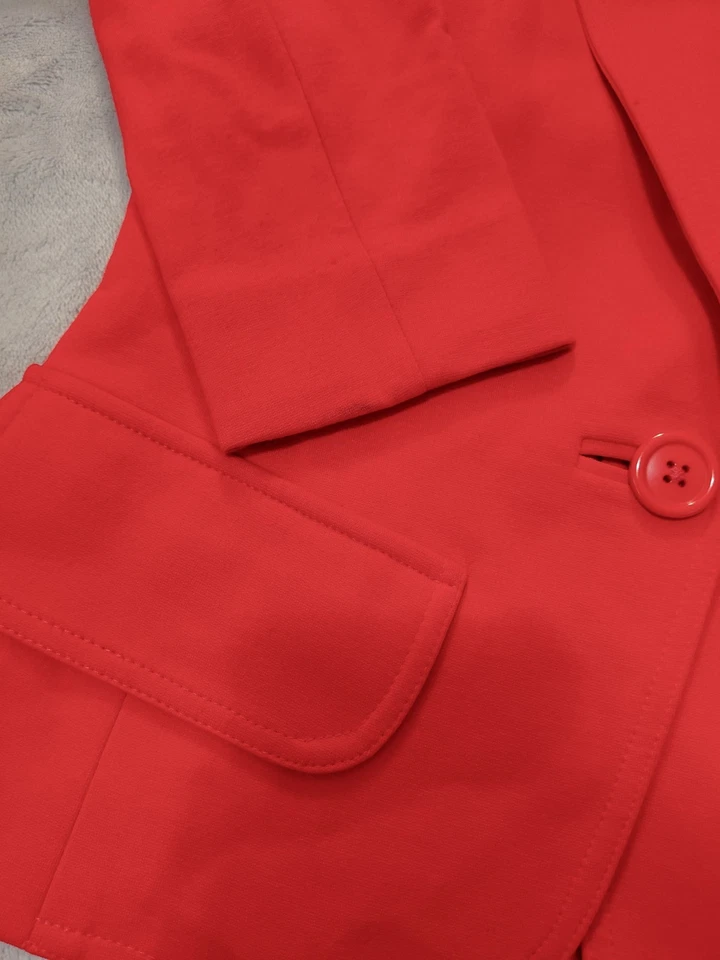 Yoana Baraschi Coral Long Sleeve One Button Blazer Size 2 - Image 4 of 4