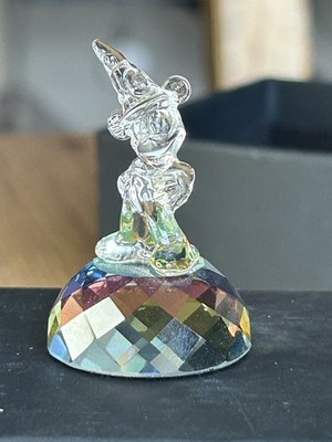 Disney Mickey Mouse Sorcerer's Apprentice Crystal Figurine, Under 3''