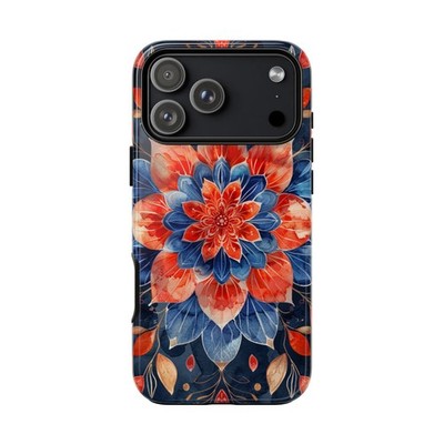 Phone Ink - iPhone | Galaxy | Pixel Case - Mandala Flower Pink Blue