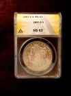 1881 s morgan silver dollar ms 63