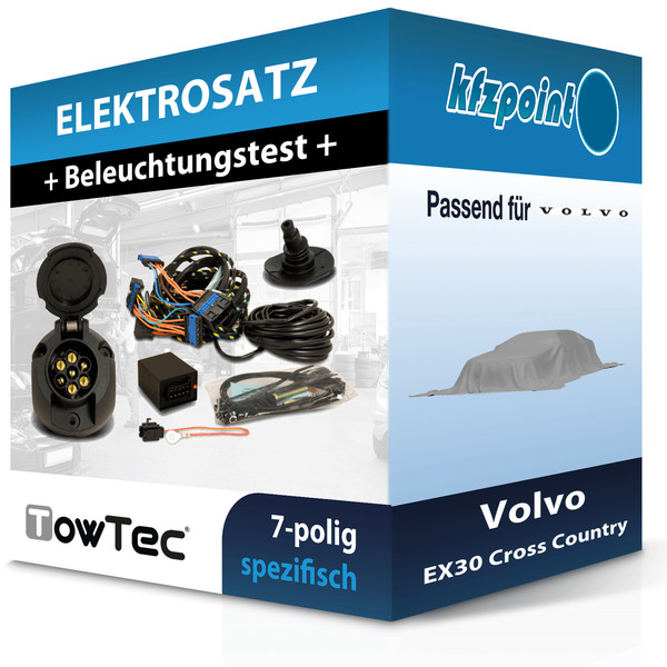 Towtec E-Satz 7Polig Fahrzeugspezifisch Passend für Volvo EX30 Cross Country NEU-image