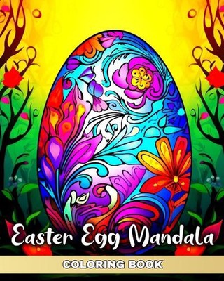 Ausmalbilder Osterei Mandala: Großdruck Ostern Erwachsene mit E