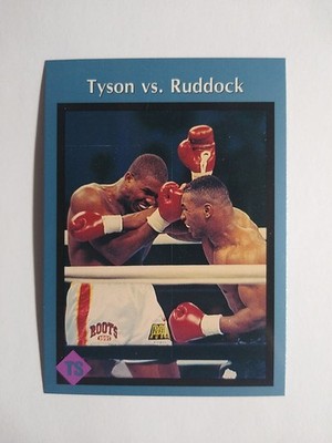 1991 Tuff Stuff  Magazine Mike Tyson Razor Ruddock Hand Cut Card #13 QTY