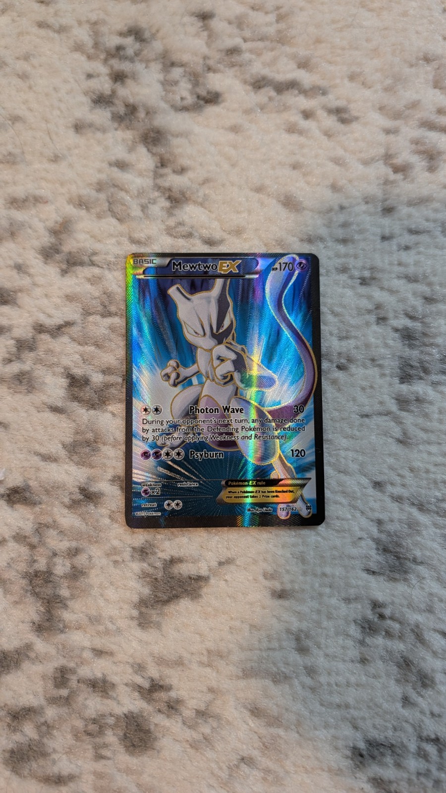 Pokémon Mewtwo EX Full Art TCG Card XY Breakthrough 157/162 Near Mint Condition