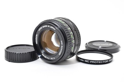 Minolta MD Rokkor 50mm F1.4 Standard MF Lens [Near Mint,Tested] From JAPAN #7802