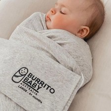 Baby Burrito Australia Swaddle Gray New without tags