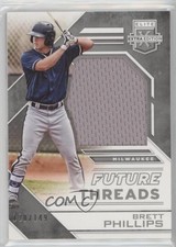 2016 Elite Extra Edition Future Threads Silhouettes Silver Brett Phillips s3g