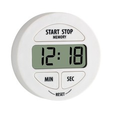 TFA Digital Stopwatch Countdown Timer White