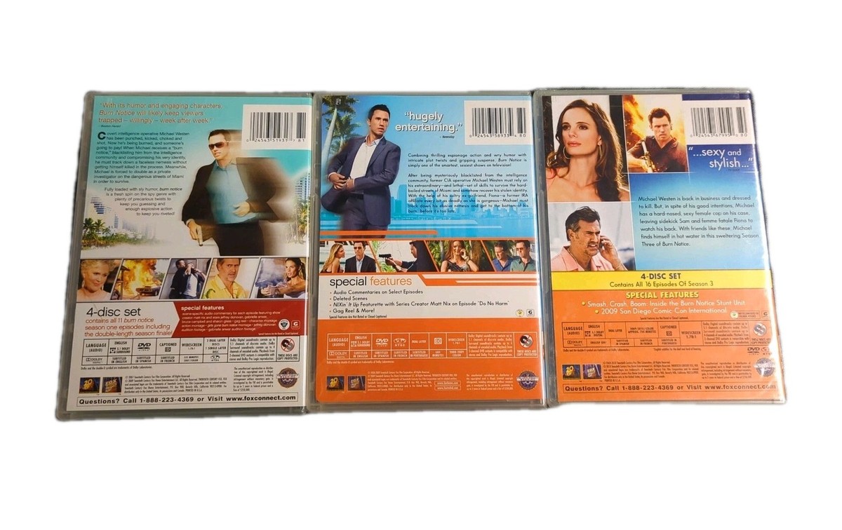 Burn Notice: Complete Seasons 1-3 (DVD) Jeffrey Donovan
