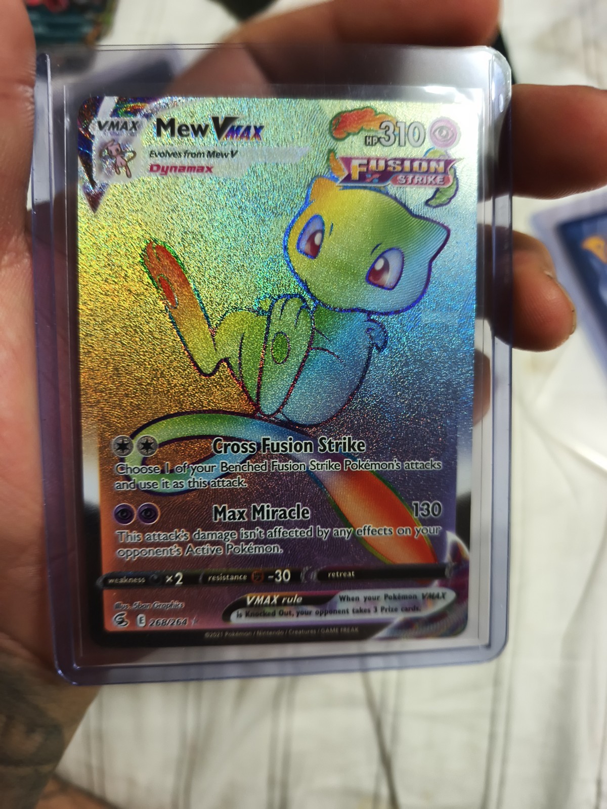 Mew VMAX 118/100 S8: Fusion Arts Holo (Japanese)