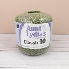 Aunt Lydias Crochet Thread Classic 10 Olive Green 350 yds Cotton Y4