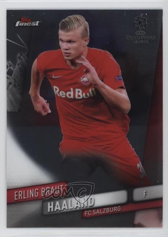 2019-20 Topps Finest UCL Erling Haaland Erling Braut Haaland #91 Rookie RC 1cc7