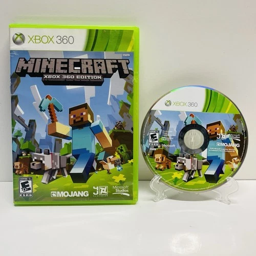 MINECRAFT Xbox 360 Game Mojang Microsoft Studios Multiplayer TESTED WORKS!