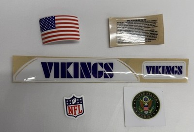 Vikings VSR Full Size Football Helmet bumper Set With Extras !