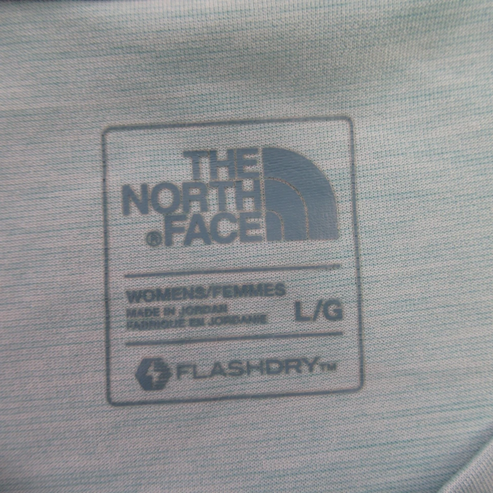 Рубашка женская North Face большая без рукавов вырез лодочкой легкая для тренировок синяя - Изображение 4 из 4