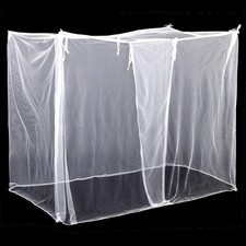 4 Corners Mosquito Net for Bed Mosquiteros para L75 x W35.5 x H59 Inch, White