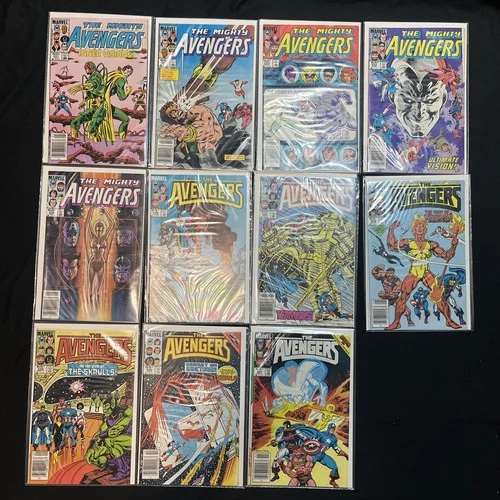 The Avengers/Mighty Avengers #251 - 261 Marvel Comics Vintage 1985 Lot Of 11