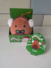 Squishmallows Cash The Gingerbread Ornament - USA / AUS Exclusive