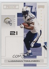 2007 Playoff NFL Playoffs Silver Proof 42/50 LaDainian Tomlinson #81 HOF 04br