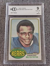 1976 Topps - Walter Payton #148 (RC) Graded 9 Great Centering 