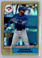 2022 Topps Chrome Ben Baller Edition #87BC-8 George Springer 1987 Topps Baseball