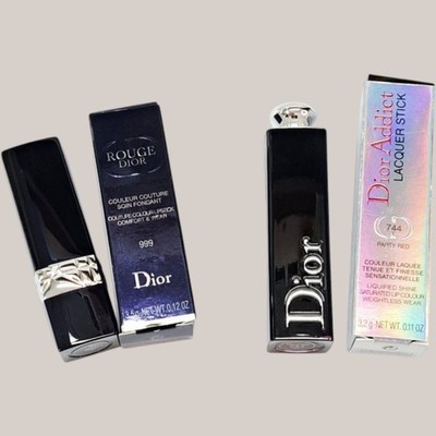 Dior Addict Lacquer Stick 774 Rouge 999 Lipstick Set of 2