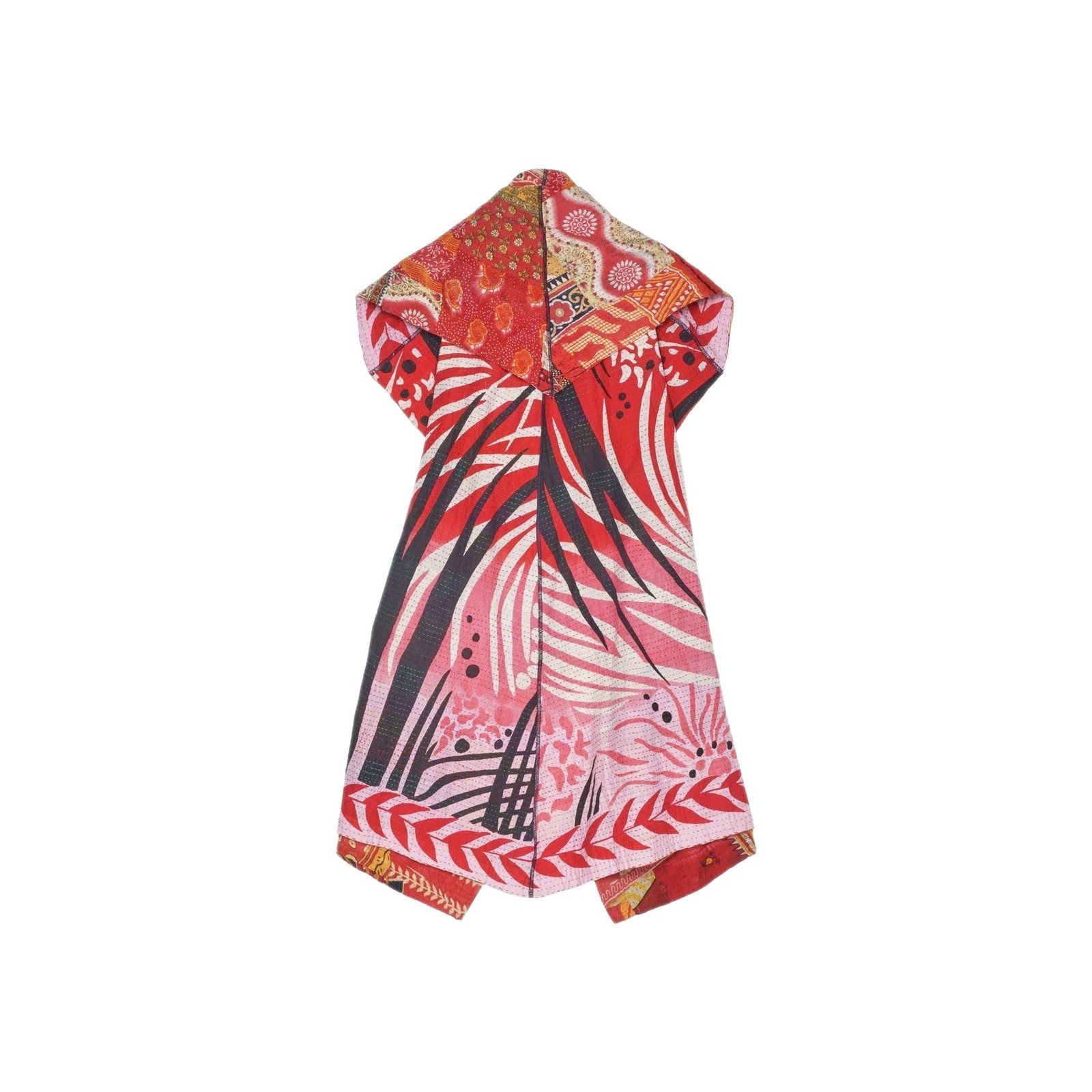 Mieko Mintz Kantha Patchwork Reversible Cotton Wo… - image 2