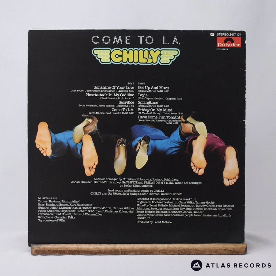 Chilly Come To L.A. A B Scandinavian LP Album Vinyl Record 2417 124 - VG+/VG+ Foto 3 de 4