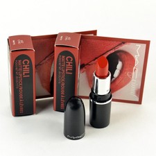 2 Mac Matte Lipstick CHILI #602 - Set Of 2 Travel Size x 1.8 g / 0.06 Oz.