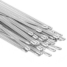 6.3 Inch Spiral Steel Boning, 36 Pcs 5mm Steel Corset Boning Stay, Silver