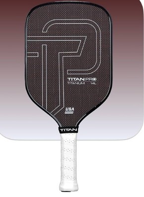 Titan Pro Titanium Pickleball Paddle, USA Pickleball Approved, 14mm and 16mm 