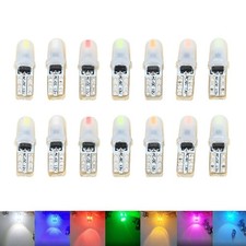 10pcs T5 3014 2smd Led Dashboard Instrument Panel Wedge Bulbs 12v Car Lights