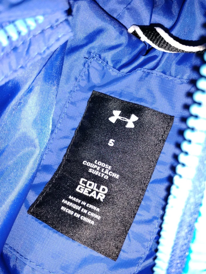 Under Armour Toddler Boys 5T 2 tone blue Winter Coat Jacket Gift - Image 4 of 4