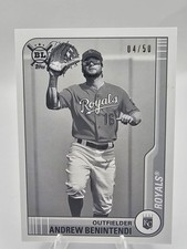 2021 Topps Big League Andrew Benintendi Black & White /50 Kansas City Royals