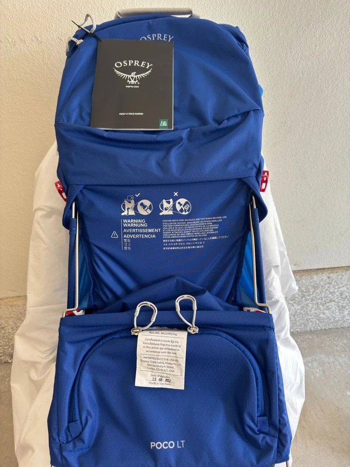 Osprey Poco LT Portabebés Azul Cielo O/S - Mochila de Senderismo para Bebé - Nueva Foto 3 de 4