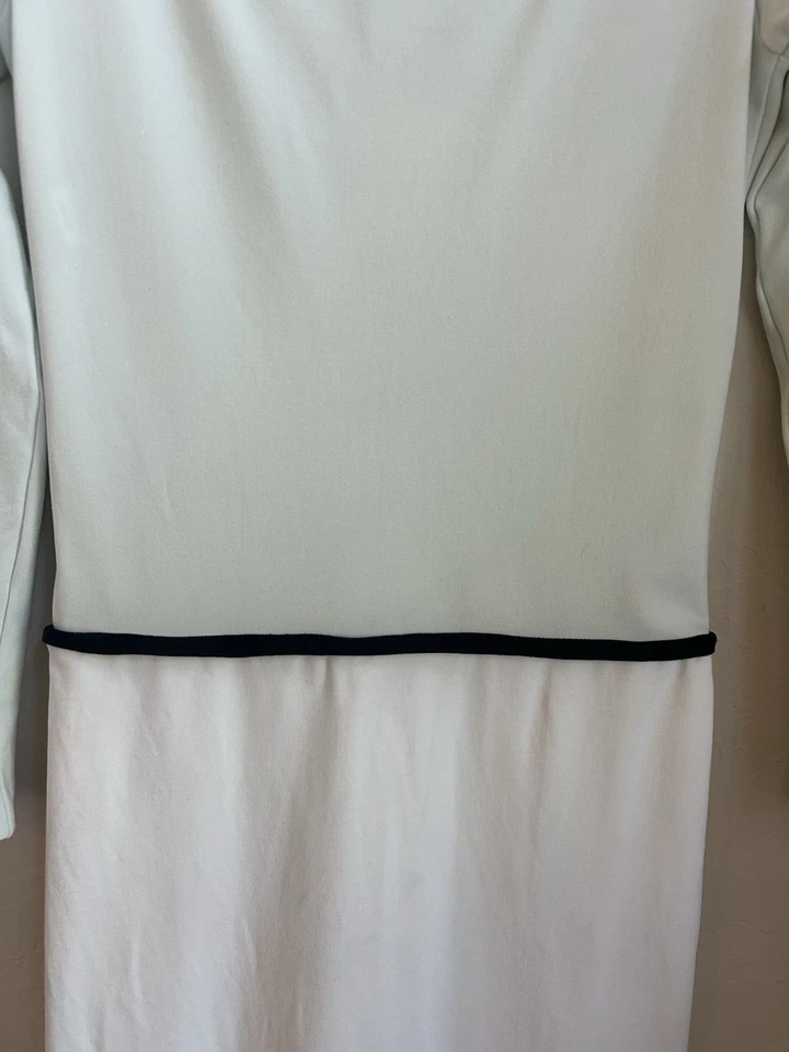 Vestido Midi Narciso Rodriguez Años 90 Y2K Vintage 8 Diseñador Mínimo Italia Lujo Foto 3 de 4