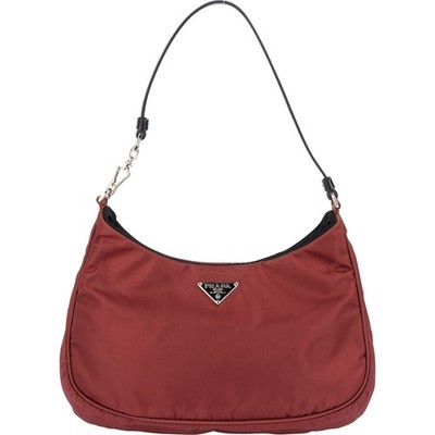 Prada Red Nylon Triangle Cleo Shoulder Bag Tasche