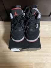 Nike Air Jordan 4 Retro Sz 6C TD Black Red Grey BQ7670-060 Kid Toddlers