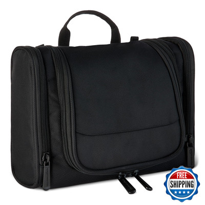 Retailer Essentials Spacious Toiletry Bag Hanging Cosmetic Dopp Kit Compartments