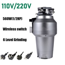 Kitchen Home Food Waste Disposal Crusher Garbage Disposer 1/2HP 1200ML 4200RPM