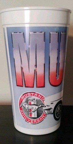 Tazza da collezione vintage White Castle Mustang 30° anniversario auto bianca - Foto 5 di 6