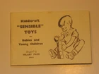 Kiddicraft Sensible Toys 1954-5 Mini Catalog Hilary Page