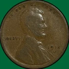 1915-D Lincoln Wheat Cent Fine F Coin #35047