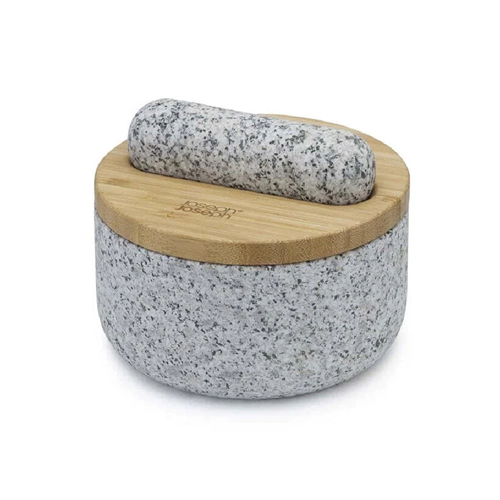 Joseph Joseph Dash Pestle Mortar Set Bamboo Lidgray 20176